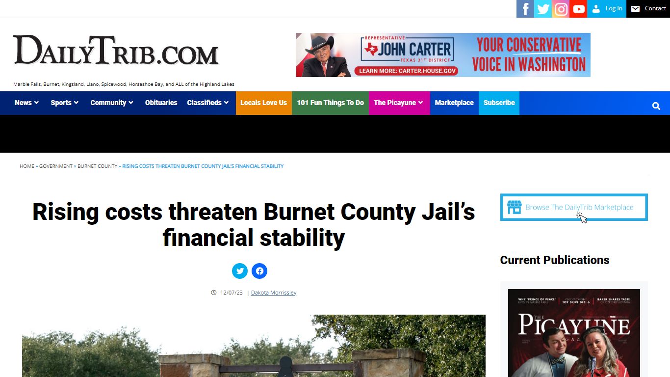 Rising costs threaten Burnet County Jail’s financial stability